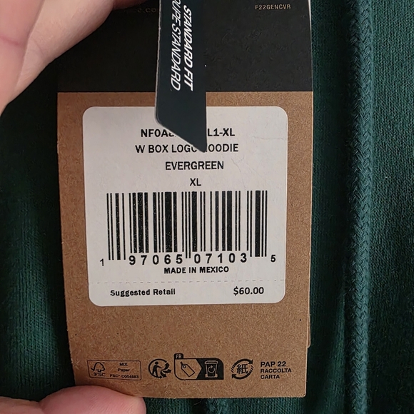 The North Face Women's Hoodie Evergreen Size XL Cozy Winter - Picture 3 of 6